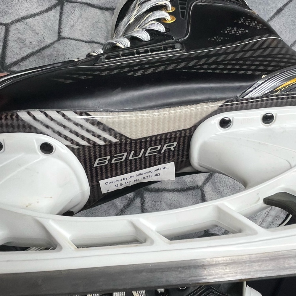 BAUER Supreme 160 Hockey Ice Skate Senior Stainless Tuuk Lightspeed Edge SK160SR - Picture 11 of 14